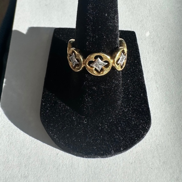 *Rare* Cathy Waterman 22K Gold & Platinum DiamondEternity Band Size 6.5 MSRP 11k - Picture 7 of 8